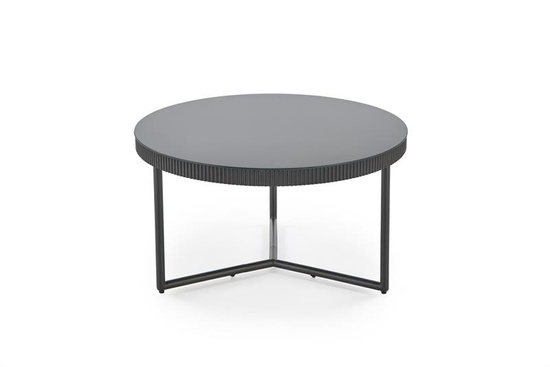 Ława COSMO czarna okrągła fi80 cm
