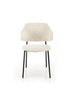 Krzesło K497 w kolorze kremowy boucle RAVEN22 