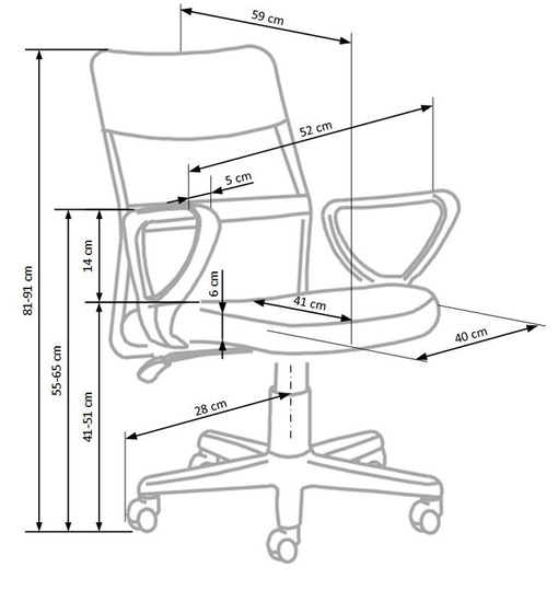 Wygodny fotel młodzieżowy TIMMY w kolorze popielato-różowym
