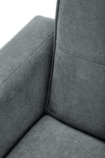 Sofa rozkładana z funkcją narożnika CORNELIUS w kolorze popielatym