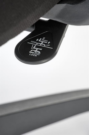 Ergonomiczny fotel gabinetowy PABLO w kolorze popielato-czarnym z mechanizmem TILT