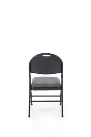 Krzesło składane K566 w kolorze czarno-popielatym 