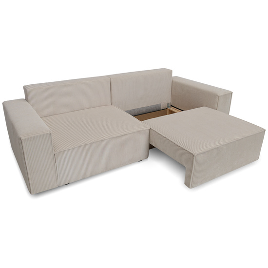 Elegancka sofa ILARIO z funkcją spania i pojemnikiem na pościel