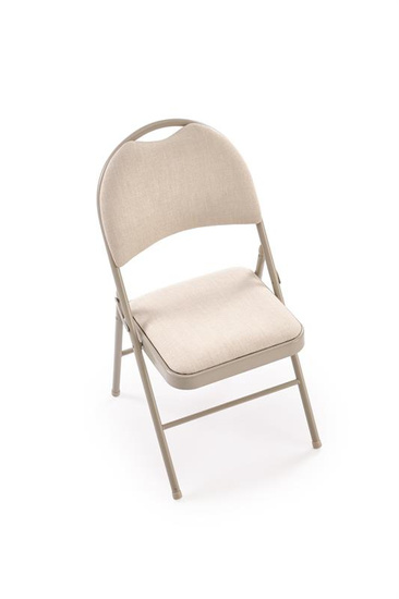 Krzesło składane K566 w kolorze beżowym 