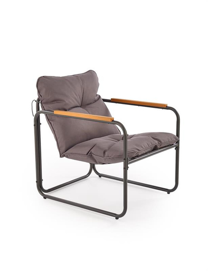 Nowoczesny zestaw ogrodowy HUDSON w kolorze popielaty/brązowy