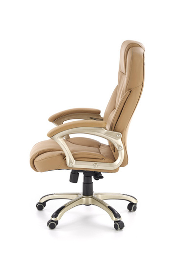 Designerski fotel biurowy DESMOND w kolorze beżowym