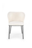 Krzesło w tkaninie boucle K518 w kolorze kremowym