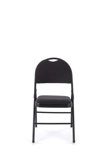 Krzesło składane K566 w kolorze czarno-popielatym 