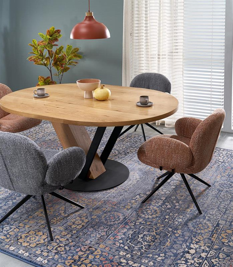 Krzesło z funkcją obracania K568 w kolorze cynamonowym