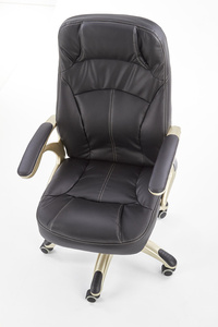 Ergonomiczny fotel biurowy CARLOS czarno-złoty