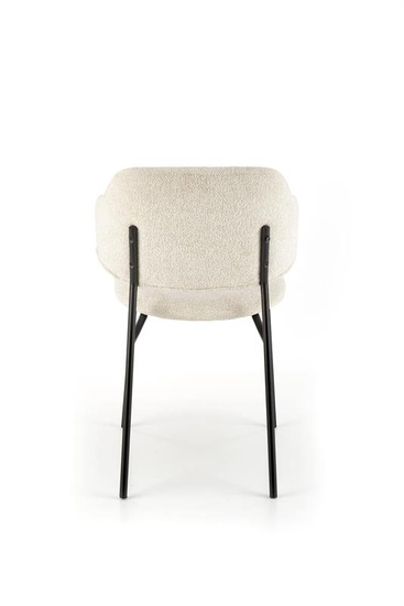 Krzesło K497 w kolorze kremowy boucle RAVEN22 