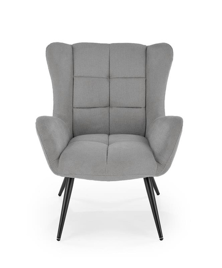 Fotel wypoczynkowy BYRON w kolorze popielatym