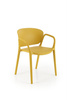 Krzesło K491 w kolorze musztardowym