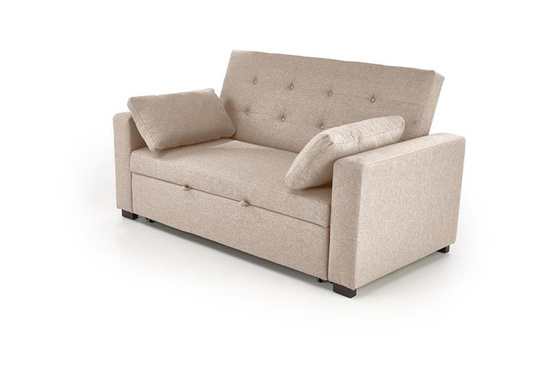 Sofa rozkładana PAULINIO beżowa tkanina