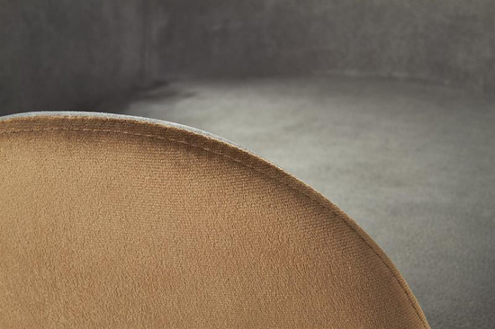 Krzesło K392 w kolorze popielatym z brązową podstawą 