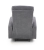 Fotel z funkcją rozkładania OSLO 1S ciemny szary