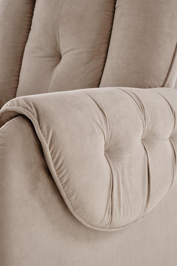 Rozkładany fotel HORTON w beżowym kolorze