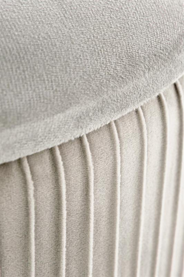 Pufa CRICKET z pojemnikiem w kolorze jasny popiel