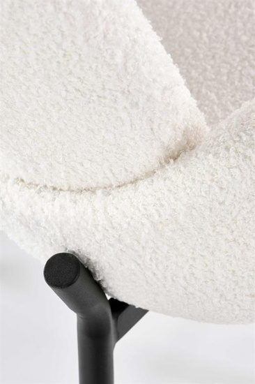 Krzesło K477 w kolorze kremowym boucle
