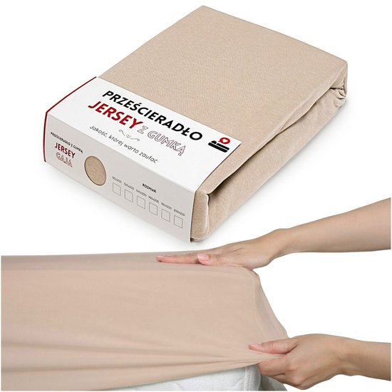 Prześcieradło 90 x 200 Jersey z Gumką Gaja 30