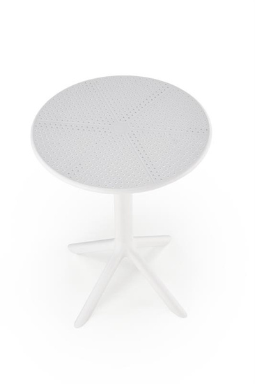 Okrągły stół CALVO w kolorze białym