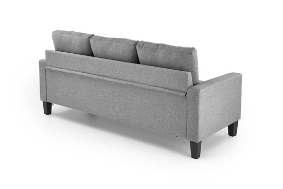 Sofa z podnóżkiem GERSON szara tkanina