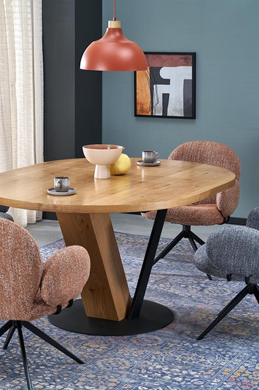 Krzesło z funkcją obracania K568 w kolorze cynamonowym