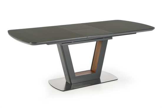 Stół rozkładany BILOTTI w kolorze antracytowy mat / orzech