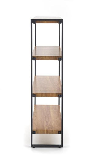 Regał BOLIVAR REG1 w kolorze dąb złoty / czarny