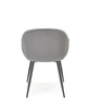 Krzesło K480 w kolorze popielatym velvet 