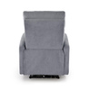 Fotel wypoczynkowy CARINIO popielaty elektryczny z funkcją masażu