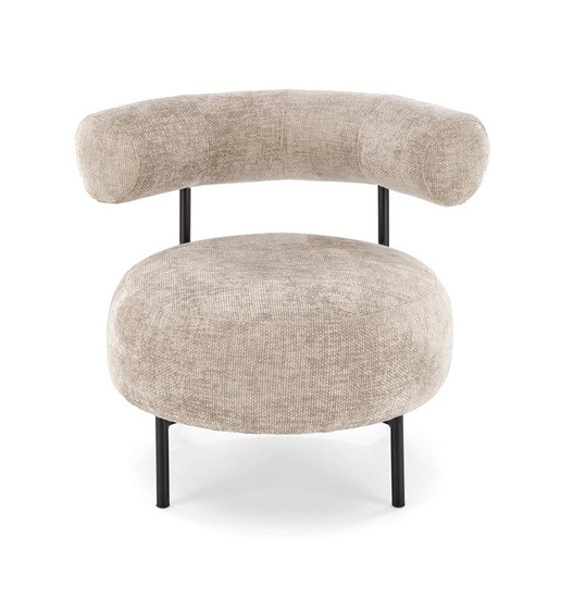 Elegancki fotel wypoczynkowy HAZARD w kolorze beżowym