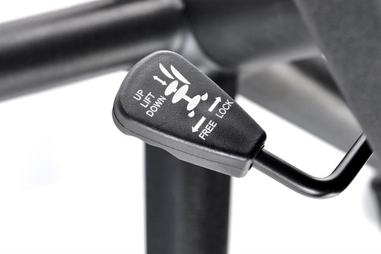 Fotel gabinetowy BERKEL w kolorze czarno-popielatym 