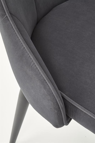 Krzesło K365 w kolorze popielatym velvet