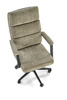Fotel biurowy z welurową tapicerką ADRIANO oliwkowy 