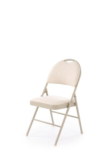 Krzesło składane K566 w kolorze beżowym 