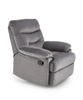 Elegancki fotel wypoczynkowy DRAGER w kolorze popielatym