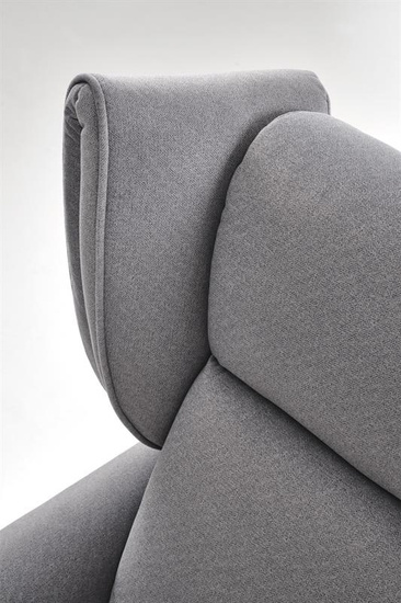 Rozkładany fotel wypoczynkowy GELATO w kolorze popielatym