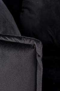 Elegancki i komfortowy fotel  czarny ALMOND