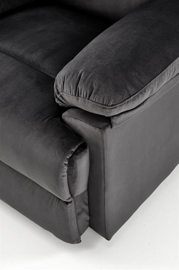 Fotel wypoczynkowy DRAGER w eleganckim czarnym kolorze