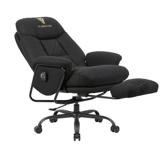 Fotel obrotowy gamingowy REGENT w kolorze czarnym