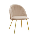 Tapicerowane krzesło HILARIO ideal gold w styl glamour