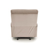Komfortowy fotel wypoczynkowy KARIM w kolorze beżowym z funkcją kołyski