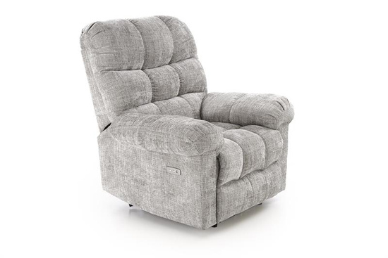 Fotel wypoczynkowy AMORE w popielatym kolorze z funkcją elektrycznego rozkładania