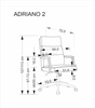 Fotel obrotowy ADRIANO 2 czarna ekoskóra z mechanizmem TILT