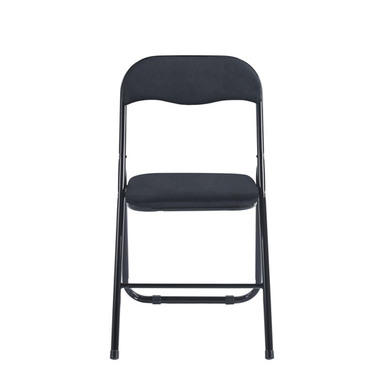 Składane krzesło FLEXA czarny velvet