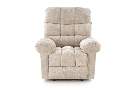 Fotel wypoczynkowy AMORE w beżowym kolorze z funkcją elektrycznego rozkładania