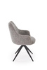 Krzesło z funkcją obracania K564 w popielatym kolorze