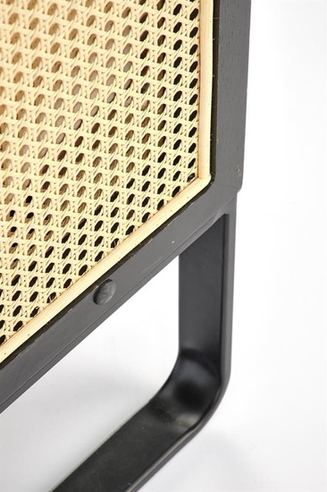 Stylowy fotel wypoczynkowy ILARIO w kolorze czarny/naturalny/jasny beż