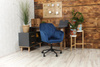 Fotel kubełkowy do biurka FABIO granatowy/czarny